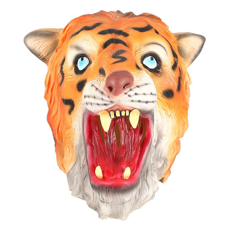 Halloween-Maske, Latex-Kopfbedeckung, niedliche Tiermaske der zwölf Sternzeichen, für Bar, Tanzparty und Kostümaufführung