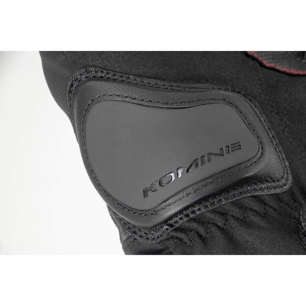 KOMINE Motorcycle Winter Gloves Carthage Cold Stretch for and Spring - Black/Red, XL, GK-801 1010, Waterproof, Protection, Material, Fall, Winter,