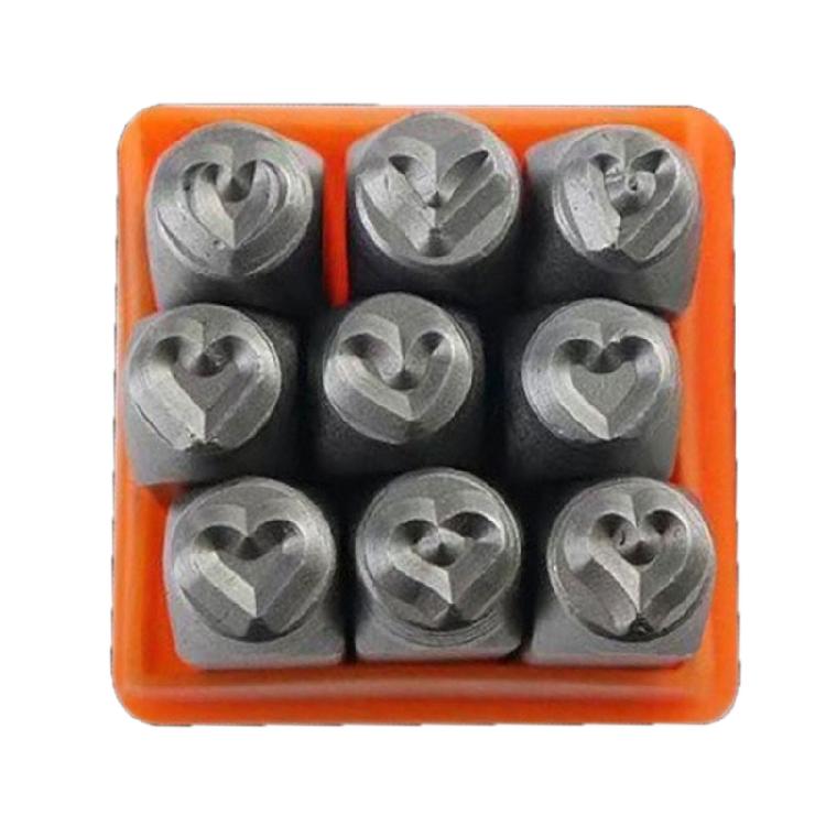 

9Pcs/Set Metal Stamp Punch for Jewelry Working Stamping Tool Project DIY Craft 3 mm