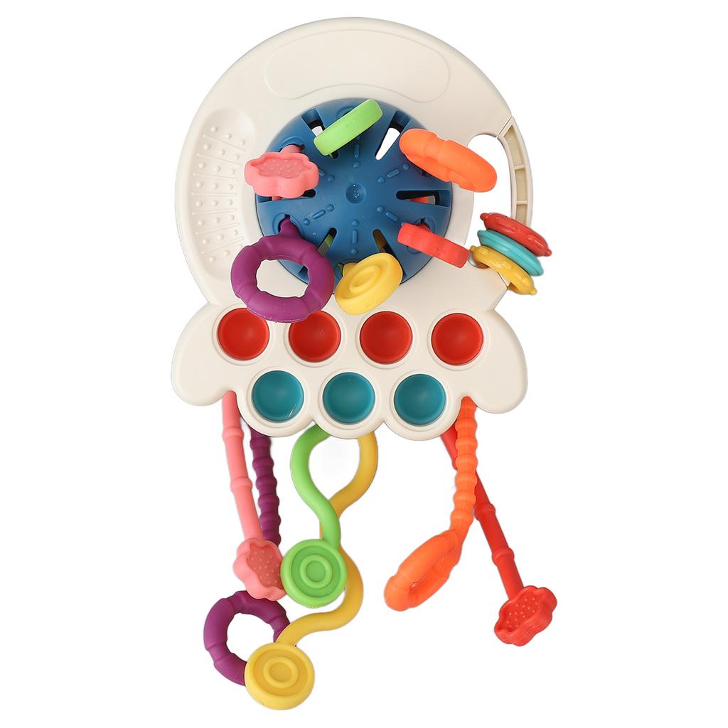 Silikonová dětská tahací hračka Interaktivní Rozvoj jemné motoriky Prořezávání zoubků Senzorická hračka