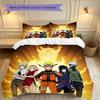 3pcs Duvet Cover Set, Game Role Naruto Bedding Set, Machine Washable, Breathable Fabric, All-Season Cozy Bedroom Accessory