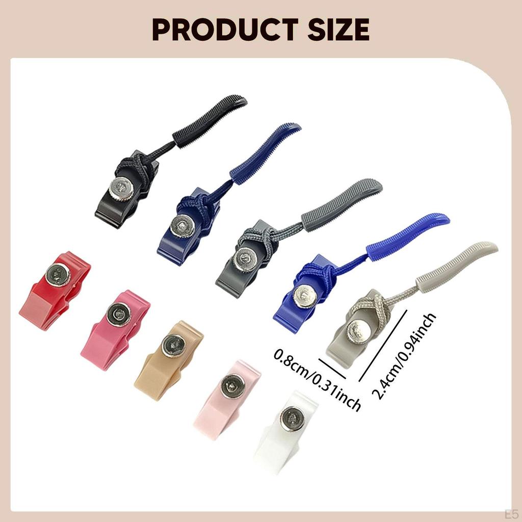 200 Pieces Jacket Zippers Zipper Repair Kit Backpack Replacement Pulls Zip Heads Reusable