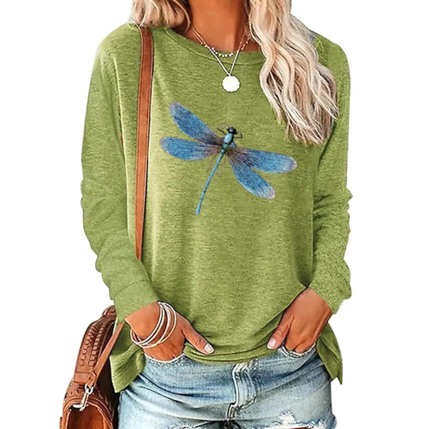 

Летняя и осенняя женская футболка с длинными рукавами с 3D принтом, свободный пуловер большого размера с длинными рукавами 6XL