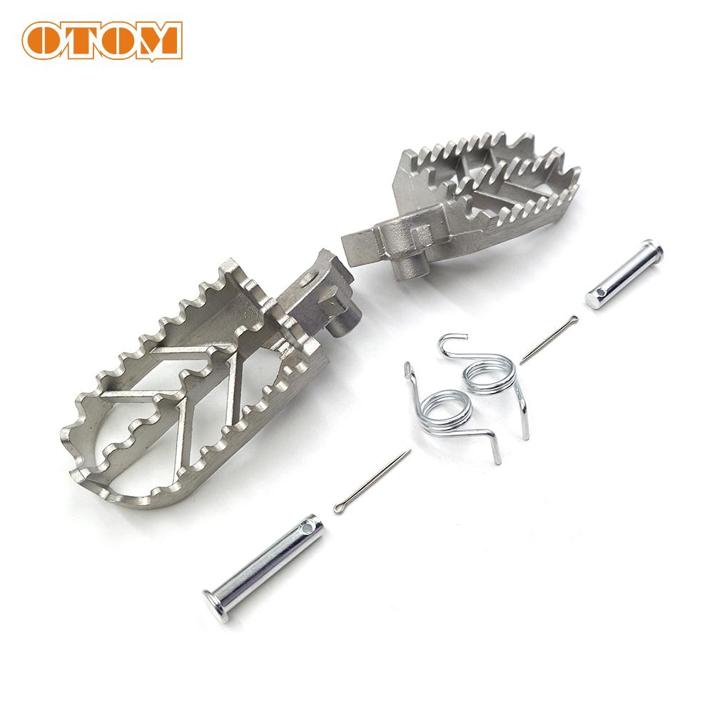 OTOM K6 Footpeg Foot Pegs Front Pedal For For KAYO TY125 TY150 T6 T4 BOSUER BSE Hailing M Series Off-Road Motorcycle Footrest