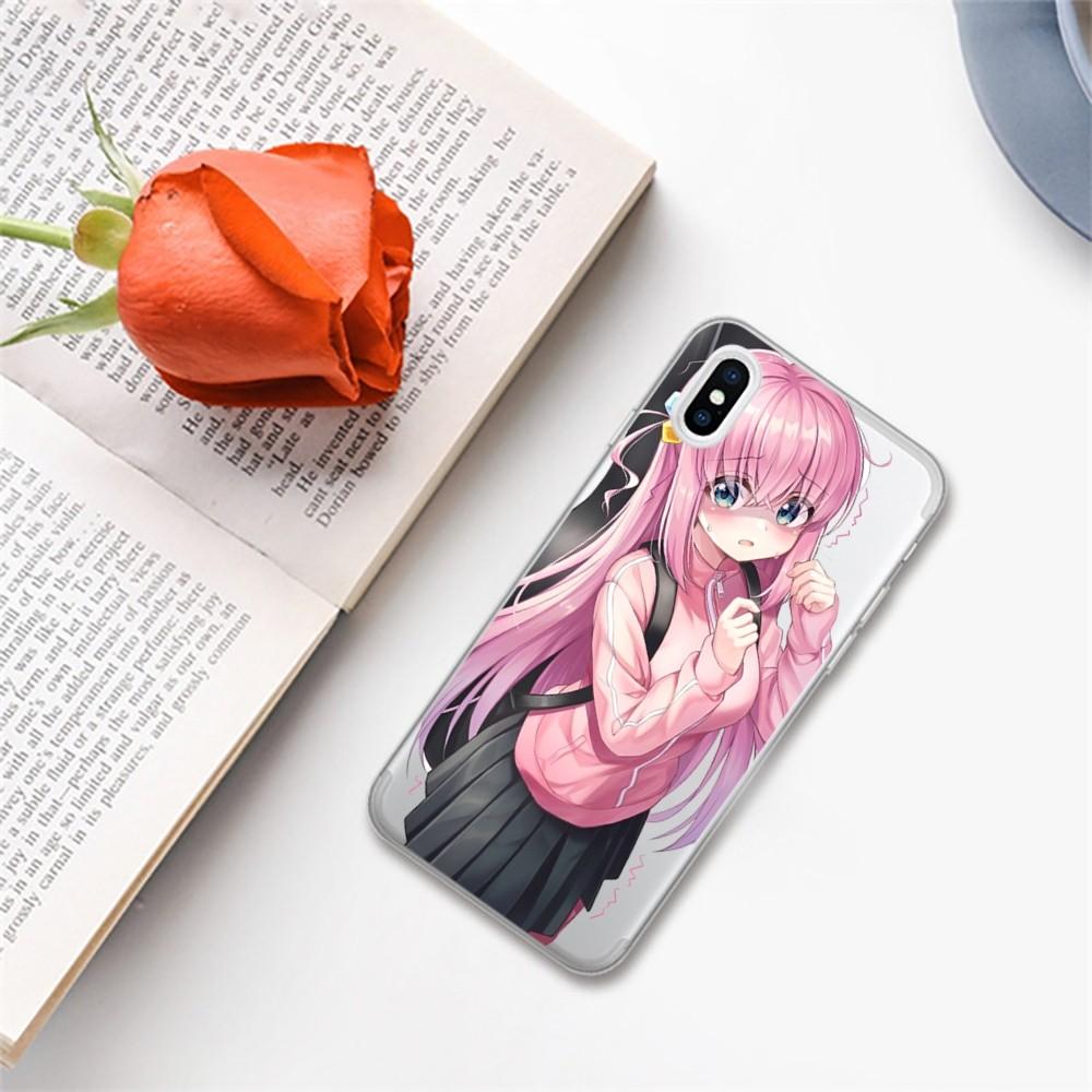 

Милый аниме Bocchi the rock чехол для телефона iPhone 15 13 14 Pro Max XS XR 12 11 Pro 13 Mini 6 7 8 Plus мягкая прозрачная задняя крышка iPhone 13