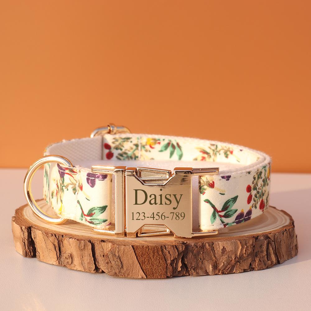 Personalized Dog Collar Customized ID Name Tel Engraving for Small Medium Large Dogs Walking Chihuahua Accesorios