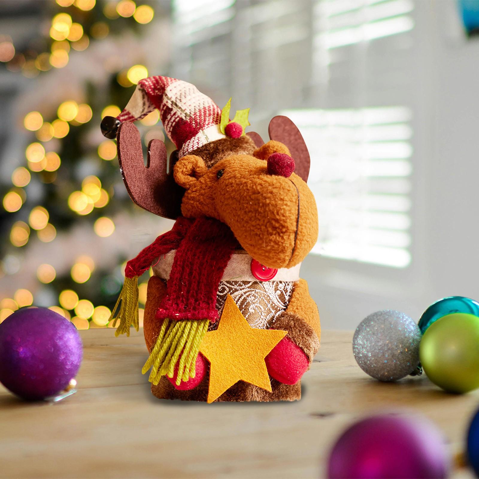 

Рождественская коробка Снеговик Кукла Лось Коробка Подарочная коробка для детского сада Рождественские украшения One Size коричневый