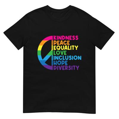 Vêtements Motivationnels Inspirants Gentillesse Paix Égalité Amour T-shirt