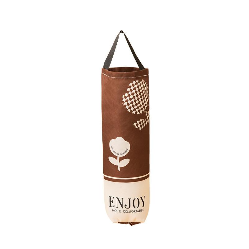 Kitchen Trash Bag Organizer With Oxford Fabric Wall Mount For Kitchen Storage