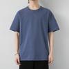 Men's Summer Cotton Solid Color Short-Sleeve T-Shirt - Youth Casual Trendy Loose Fit