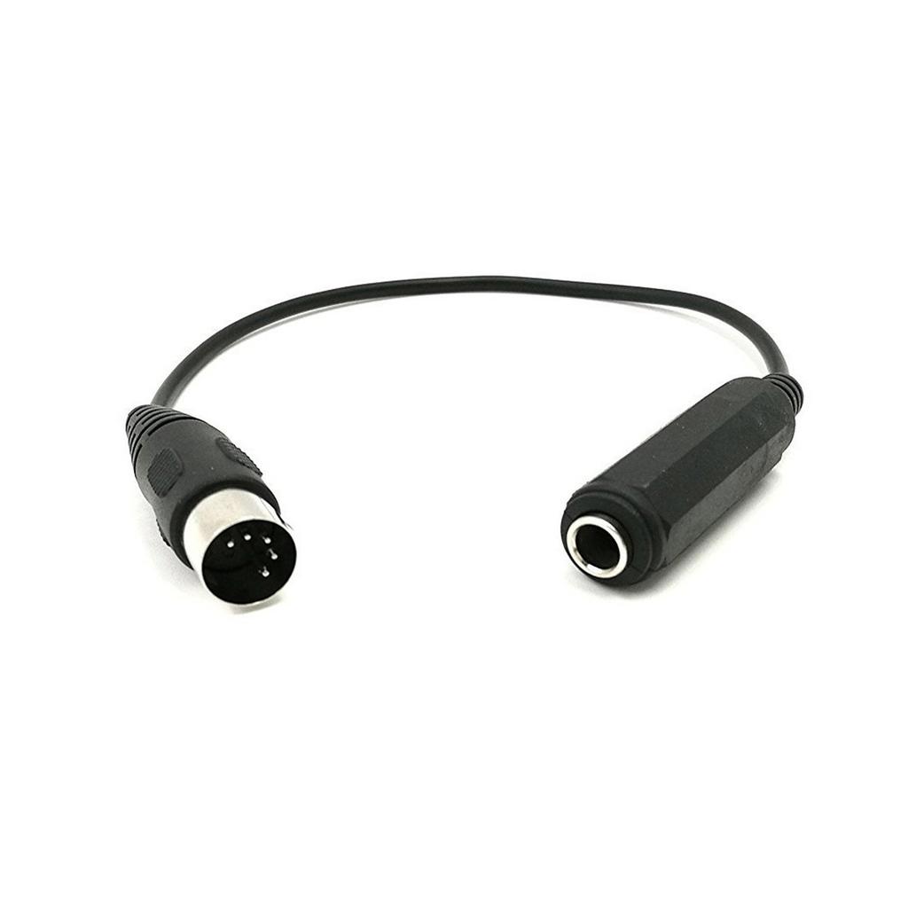 30cm/11.81inch 6.35mm to DIN 5Pin Cable Female to Male Connectors Cord Wire for Connecting Speakers and Recorders