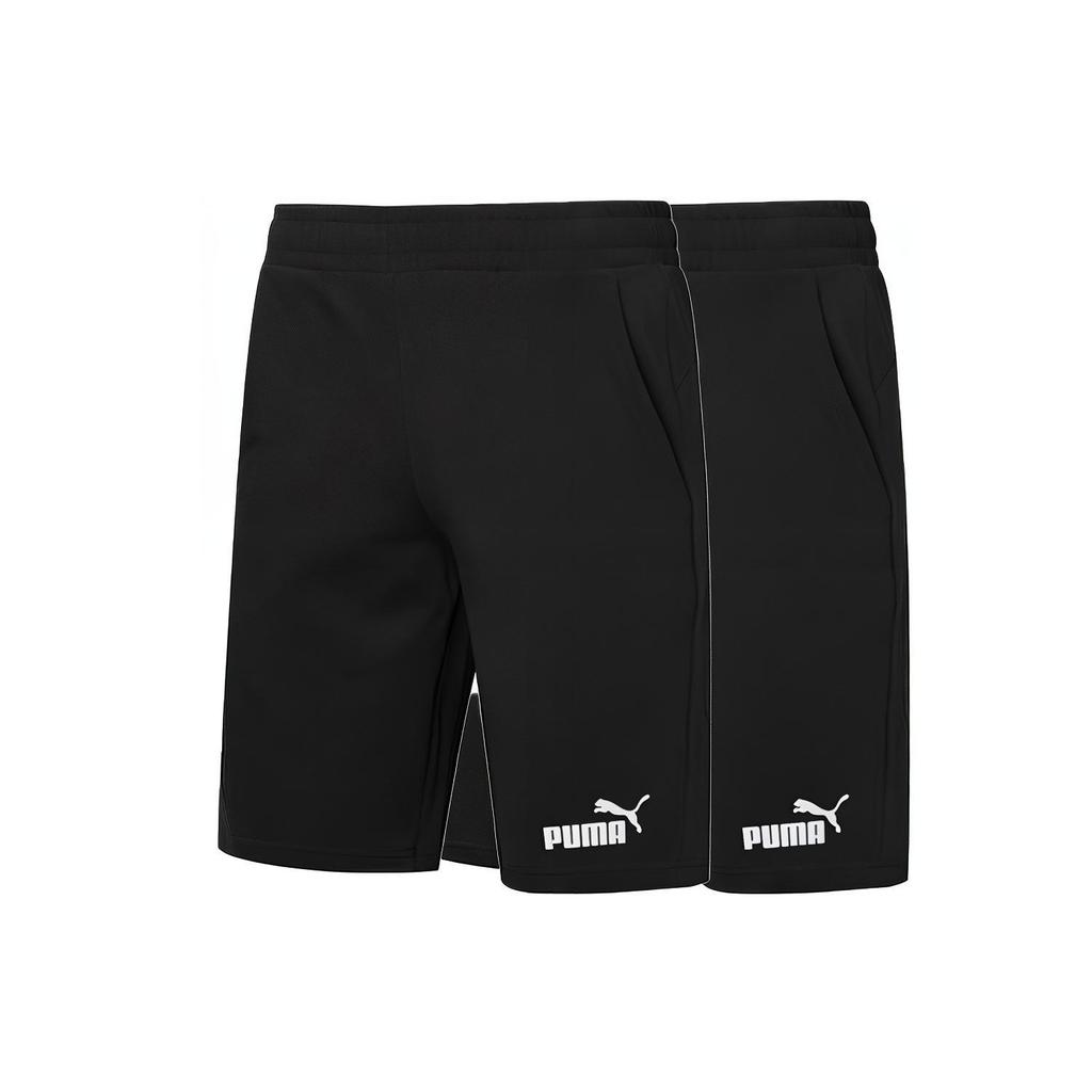Puma Essentials Short 12" Cotton 'Black White' Men's 588722-01