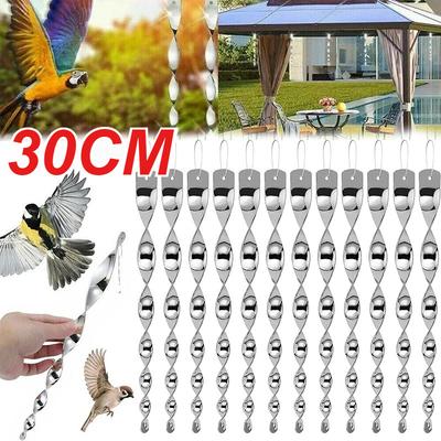 20/10/4 Stück Vogelabwehr Drehstab Reflektierende Windspirale Abschreckungs Kontrollgerät Landwirtschaftliche Scheuche Vogel Gartenornamente