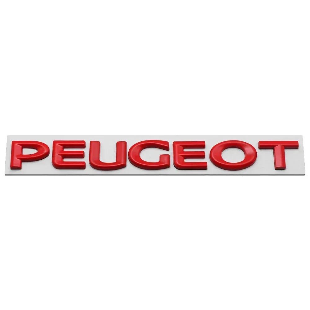 Alloy Car Rear Trunk Badge Sticker for Peugeot 107 208 301 307 308 407 108 206 207 408 2008 5008 Tail Letter Emblem Accessories