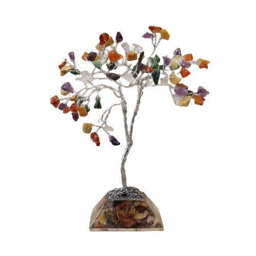 Crystal Tree With Orgonite Base 80 Gemstones