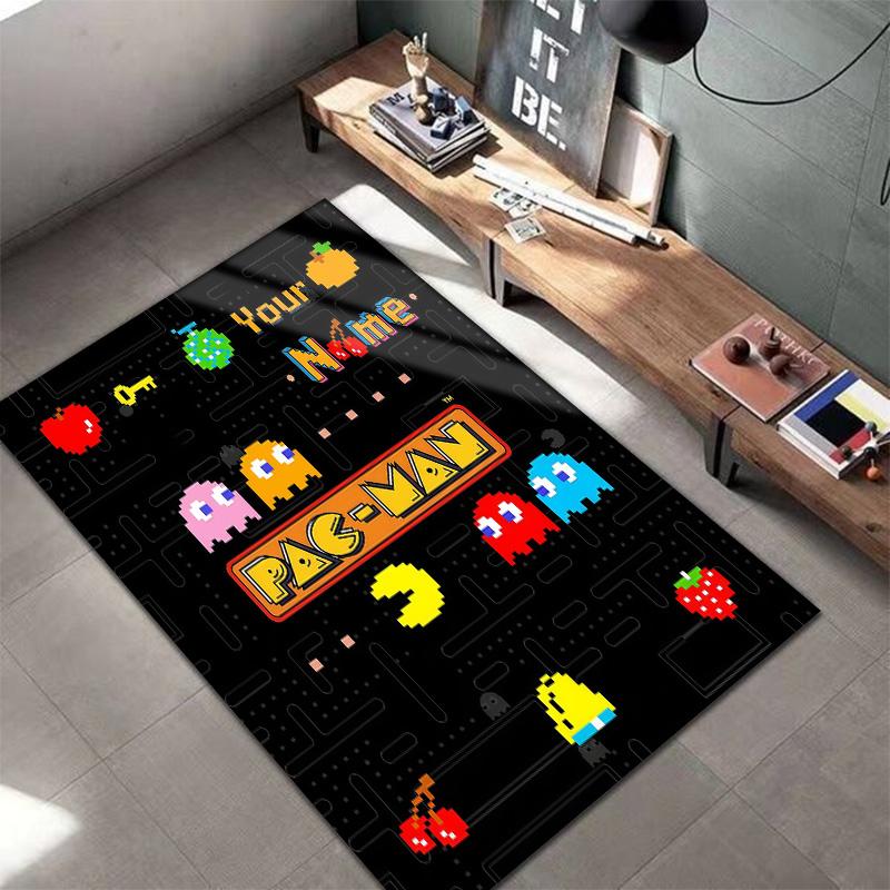 Pacman Custom Name Carpet Rug For Living Room Bedroom Home Sofa Decoration,Kids play Non-slip Floor Mat