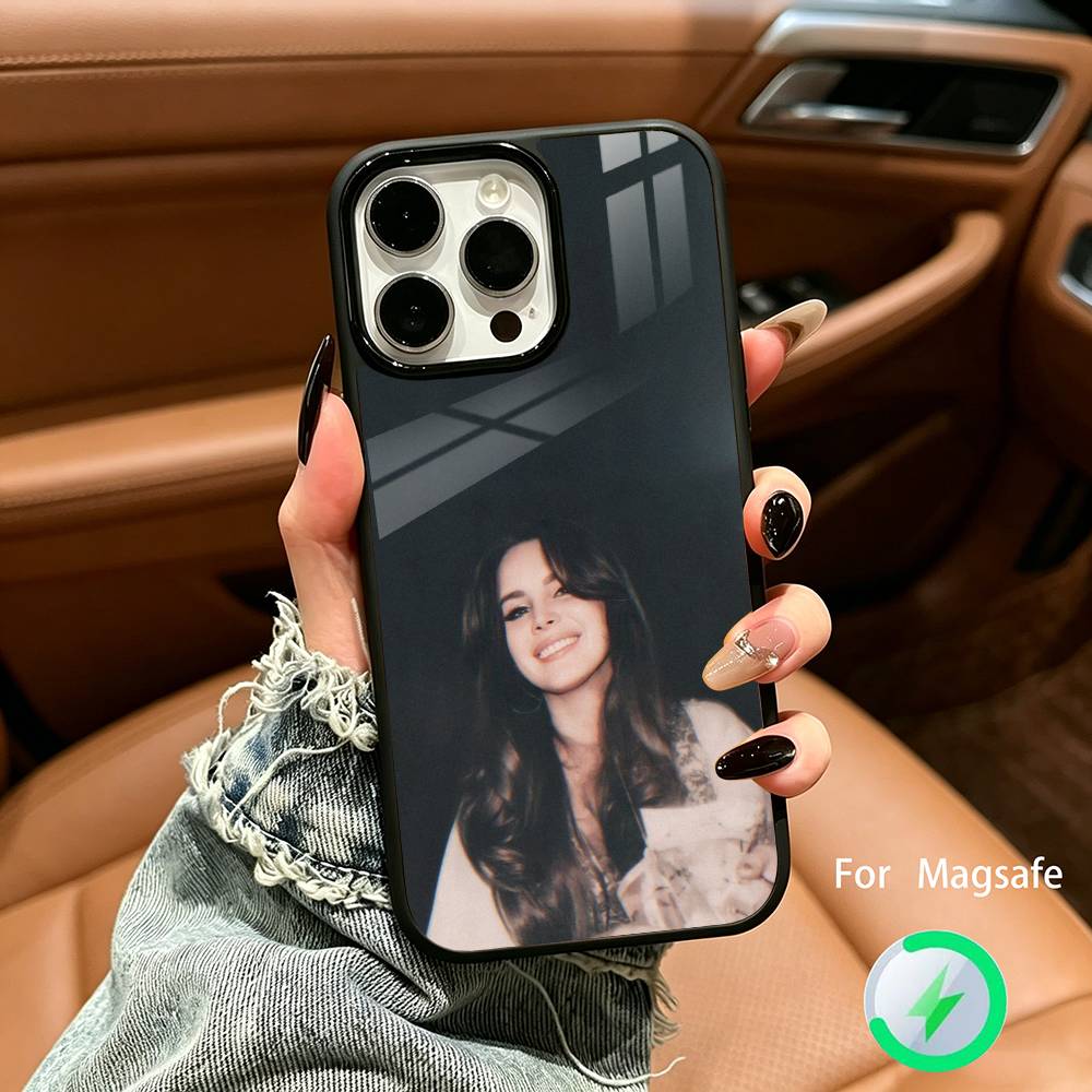 Vintage Singer Lana Del Rey Phone Case For IPhone17 16 15 14 13 12 11  Pro Max 16/15/14Plus Wireless Charger Cover Funda