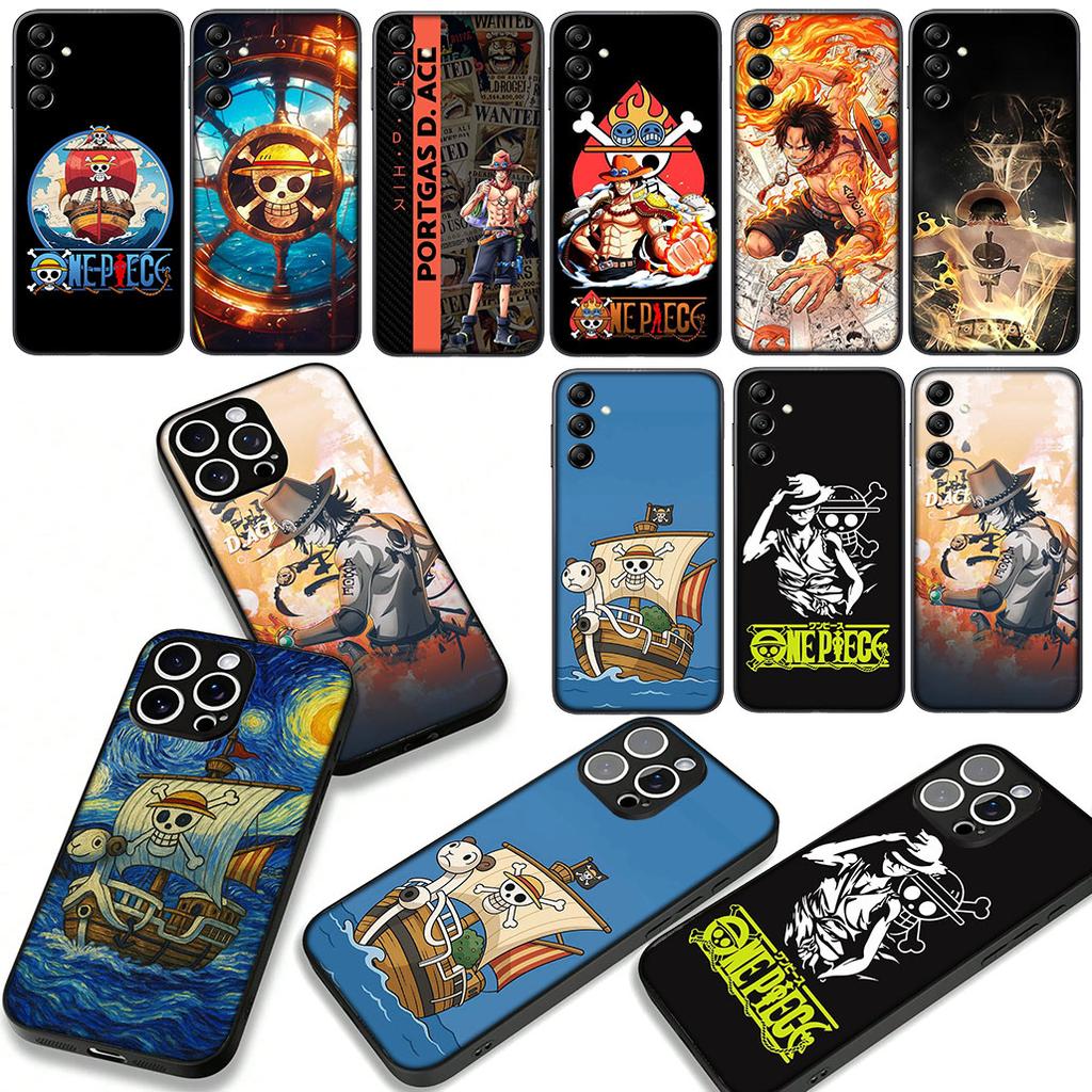 Going Merry ONE PIECES Luffy Ace Cover Phone Case for OPPO A18 A16 A17 A38 A54 A40 A60 A80 A78 A79 A57 A55 A96 A15 A53