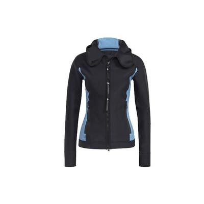 Casual Sports Fitted Hooded Retro Jacket Women Jacket Black GL7627