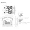 3-kanałowy cyfrowy termohigrometr wewnętrzny i zewnętrzny ze zdalnym czujnikiem 328 stóp / 100 m Podświetlenie