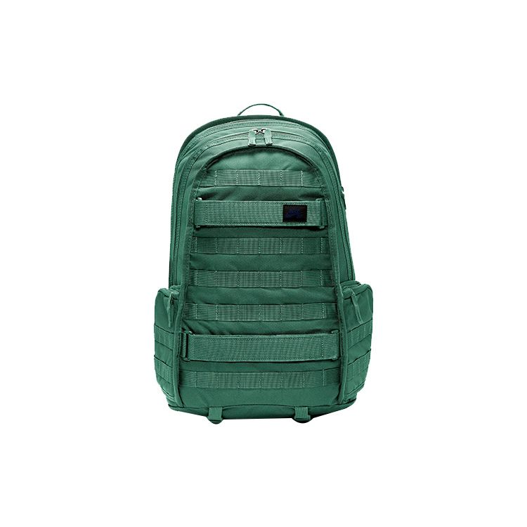 Nike SB Skate Series Solid Color Large Capacity Fabric Backpack Unisex Backpack Noble-Green BA5403-333 Noble Green