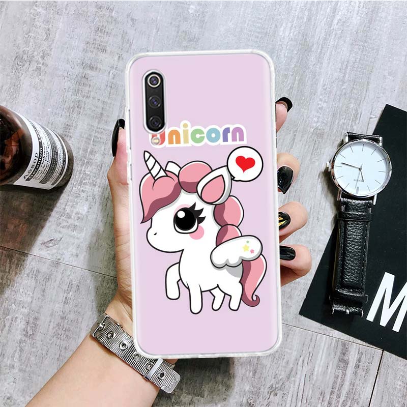 Jednorožec Růžový Mýtus Kreslený Kryt na Telefon Pro Xiaomi Redmi 9 9A 9C 9T 10 10A 10C 8 8A 7 7A 6 6A K40 K20 Pro K30 S2 10X s Potiskem