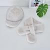Autumn Winter Women's Faux Mink Fur Baseball Cap, Faux Fur Warm Hat Scarf Set 2Pcs, Outdoor Travel Lady Cap & Scarf Combo