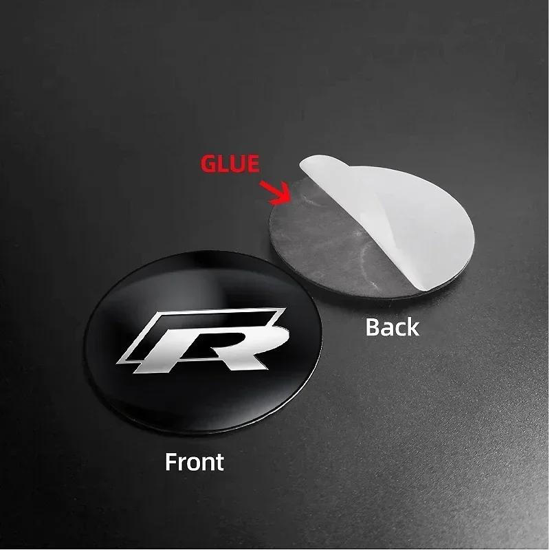 Per VW Volkswagen Jetta MK5 Golf 4pz 56mm 60mm 65mm Coprimozzo Centrale Ruota Auto Adesivo Accessori Per Volkswagen Tiguan Bora POL