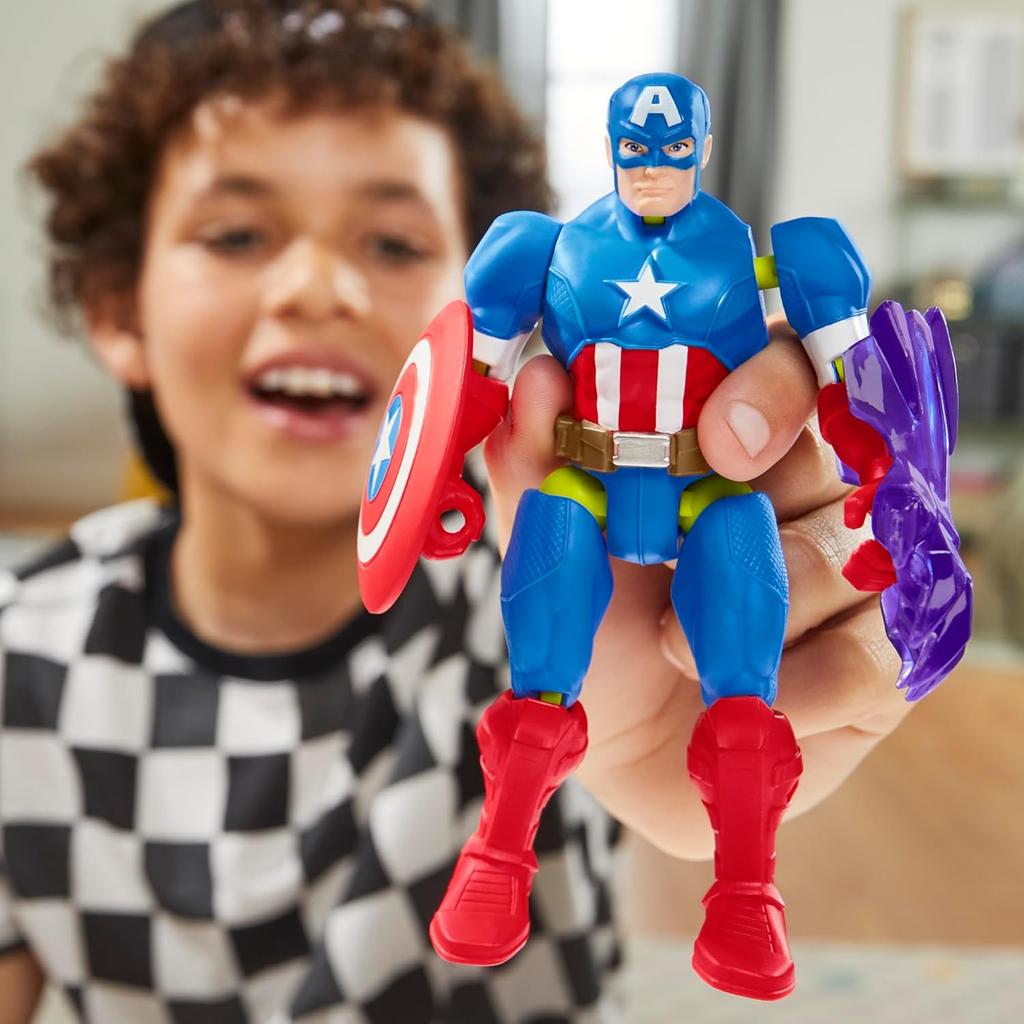 MixMashers Marvel Captain America Avengers Mix and Match Action Figure & Accessories