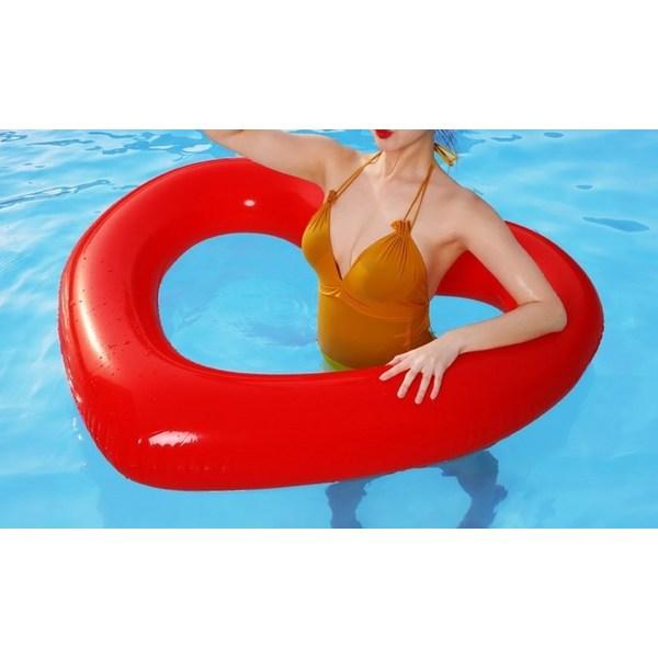 KS Mall Sunny Water Large Heart Tube 120cm, Korean Water Fun Items