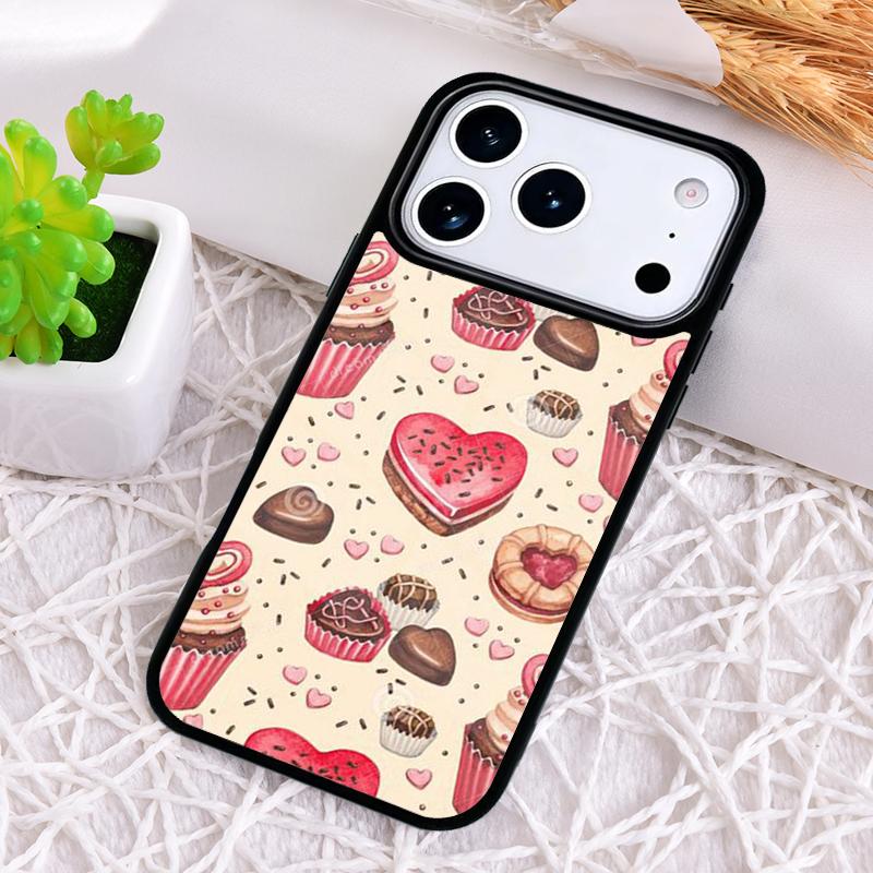 Chocolate Cakes Eclairs Sweet Phone Case for iPhone 17 Air 16 15 11 12 14 13 Pro Max Shockproof Cover