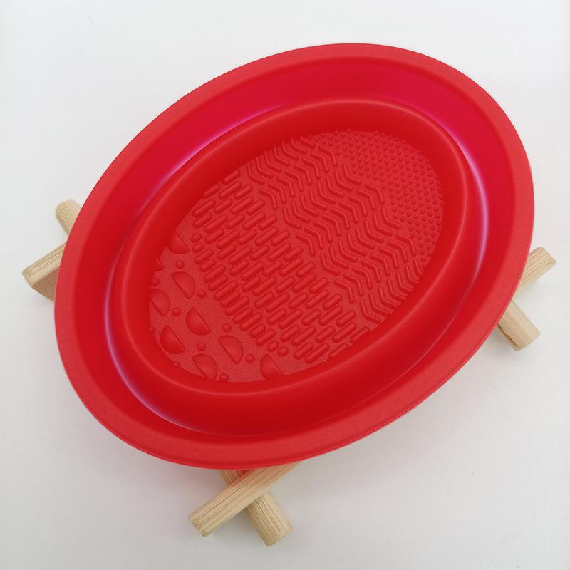 Silicone Makeup Brush Cleaning Tool Foldable Silicone Bowl Beauty Egg Sponge Powder Puff Washing Portable Scrub Mat Beauty Tools