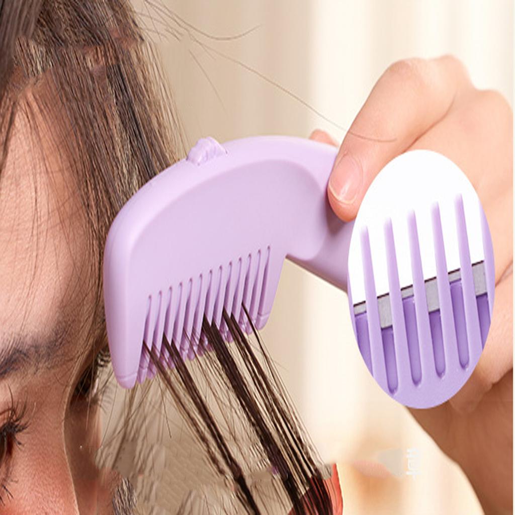 New Home Hair Cutting Thinning Razor Combs Women Bangs Trimmer Professional Hair Shaping Styling Tools for Portable Hair Clipper