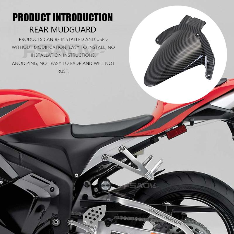 Rear Extender Extension Cover Rear Fender Mudguard Splash Guard For Honda CBR600RR CBR600 CBR 600 RR F5 2008-2021 Motorcycle