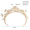 Hair Hoop Metal Princess Crowns Rhinestone Bride Tiaras Elegant Retro Crown  Girls Gift