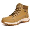 Men's Waterproof Non-Slip High-Top Hiking & Travel Shoes - Versatile, Outdoor, Plus Size, Velvet-Lined.