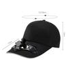 Solar-Ventilator-Kappe UV-Schutzhut Leichte Netz-Baseballkappe mit Kühlventilator für Angeln Golf Reisen Sport Sommer-Accessoire