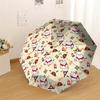 1pc cat campfire Pattern Umbrella Design Automatic Opening and Closing Umbrella, High-quality Travel Umbrella, Lightweight and Portable, -89