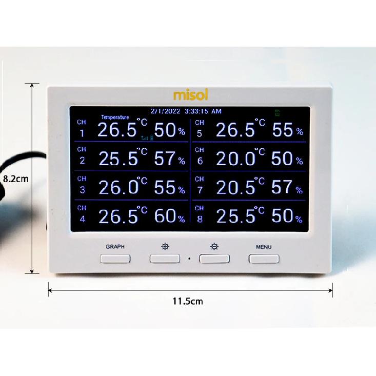 

Misol wireless weather station with 5 sensors, 5 channels, color screen, data logger, connect to PC