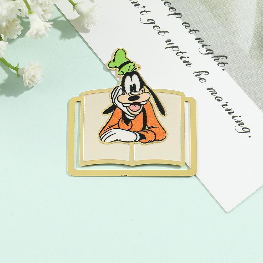 Cute Cartoon Mickey and Friends Bookmarks Anime Book Clips Metal Book Mark Anime Fans Collection Gift for Book Lovers Stationery