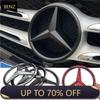 azrnje1 C180 W204 1Pcs ABS Car Front Grille Badge Decal Cover Emblem for Mercedes Benz W204 W205 W210 W211 W212 W213 C E Class GLA GLK M