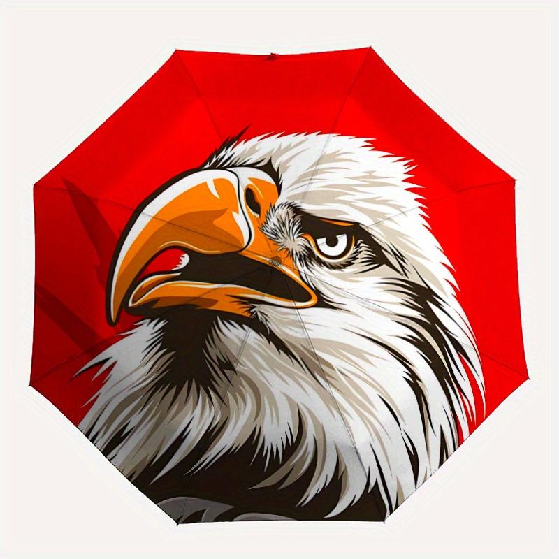 

1pc Eagle Head Umbrella - 8-Rib Automatic Open/Close, Fashionable Compact Umbrella for Outdoor Adventures yy250813122