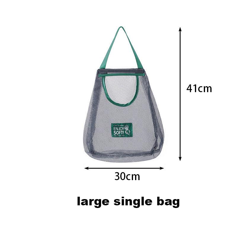 Reusable Fruit And Vegetable Hanging Bag, Onion, Ginger, Garlic Storage Mesh Bag, Portable Handheld Hollow Breathable Household Storage Bag