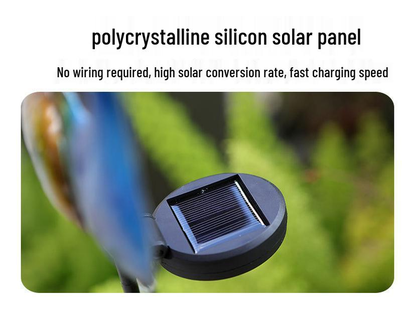 Solar Peacock Light: Waterproof Wrought Iron Garden Ornament for Lawn and Courtyard.