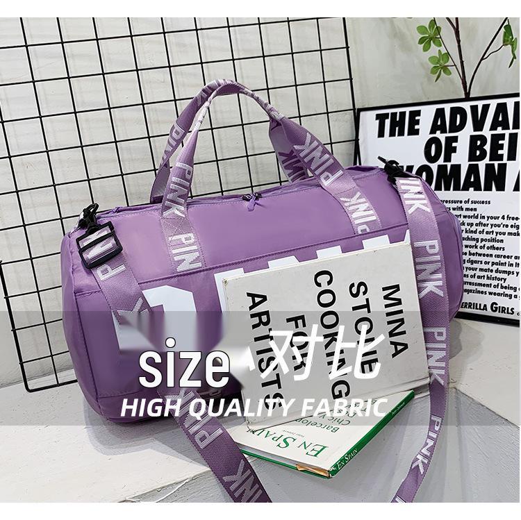 Pink Sports Bag: Wet/Dry Separation, Handheld/Crossbody, Large Capacity Travel Storage, Fitness Luggage