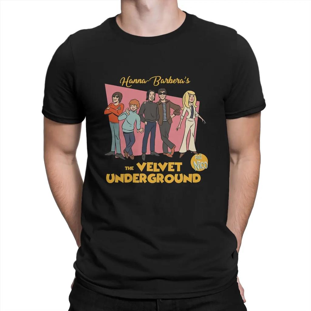 The Velvet Underground And Nico Barbera Man's TShirt The Velvet Underground Crewneck Short Sleeve Cotton T Shirt