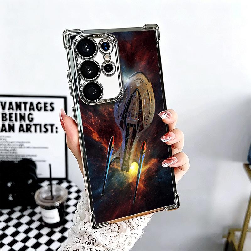 

Star Movie T-Trek Soft Phone Case For Samsung Galaxy S26 Ultra S25 Edge S24 FE S23 Plus S22 S21 + S20 Plating Anti-Fall Fundas Samsung S24 FE