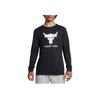 Under Armour Tricou cu Mânecă Lungă și Imprimeu Grafic Project Rock pentru Antrenament Bărbați topuri Negru 1374847-003