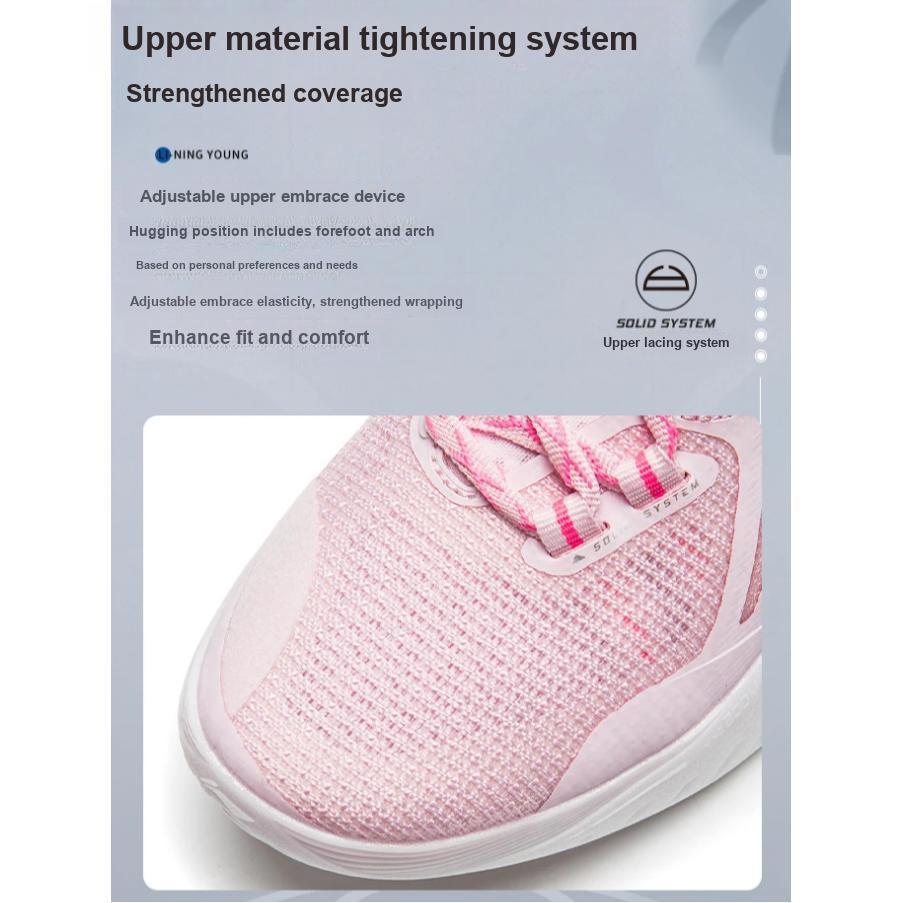 Li Ning Kids Flash 10 Basketball Shoes Kids sneaker Light-Cherry-Blossom YKBT115-3