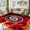 Servette FC Design Křišťálový Sametový Koberec Měkká Dekorativní Rohožka pro Ložnici Vstup